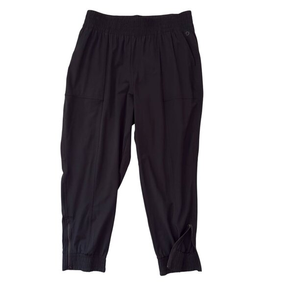 Calia Stretch Pants Size XL Black Pull On Jogger Style Zipper Hem Comfortable - Picture 1 of 12